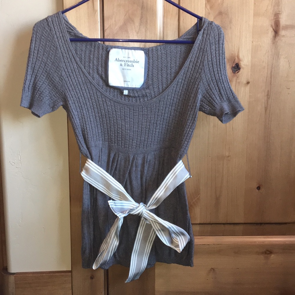Brown/Gray Abercrombie Top